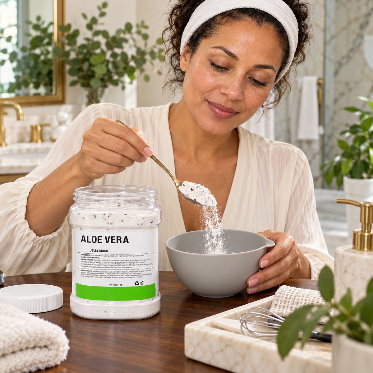 Aloe Vera Jelly Mask 300 g — pouring dry powder