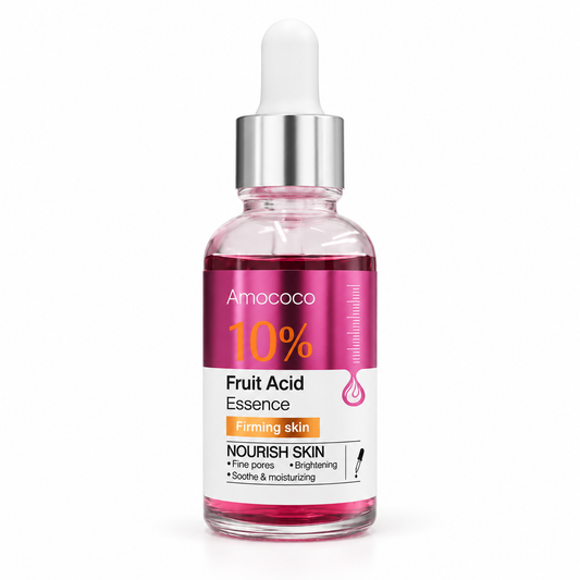 Amococo 10% Fruit Acid Essence bottle on a white background