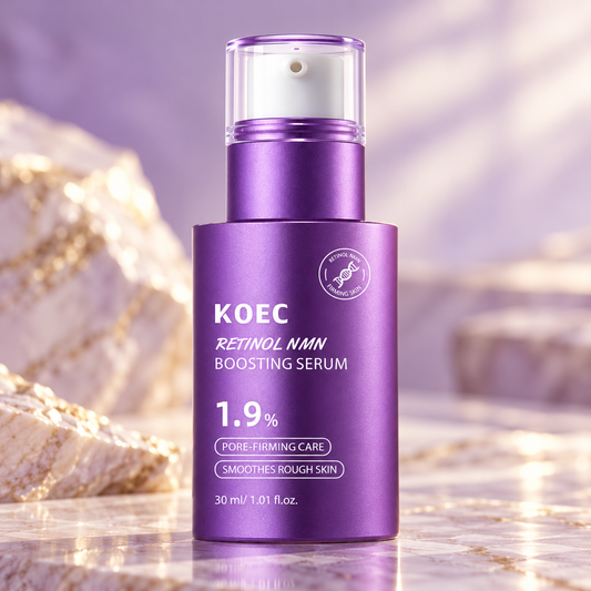 KOEC Retinol NMN Boosting Serum — 30 ml — product presentation