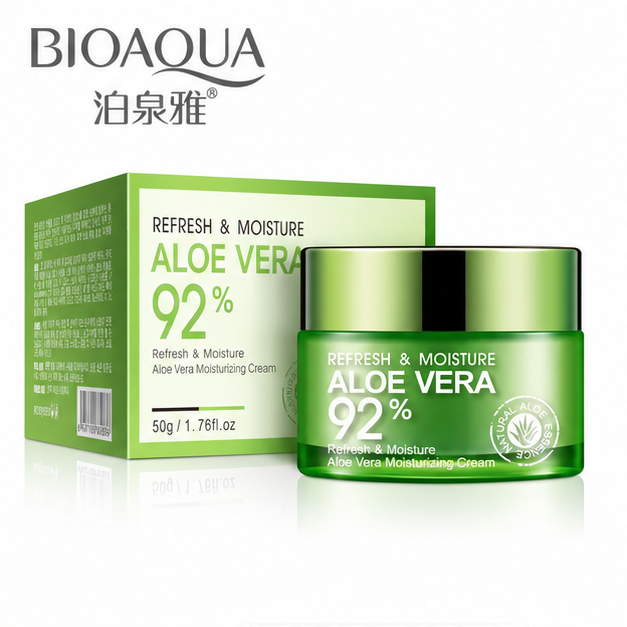 BIOAQUA Aloe Vera 92% Moisturizing Cream — 50 g — gallery view 1