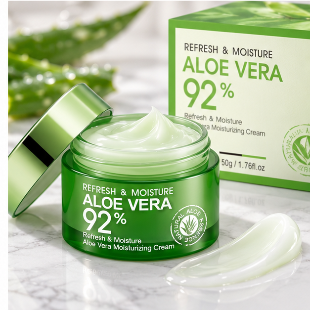 BIOAQUA Aloe Vera 92% Moisturizing Cream — 50 g — gallery view 4