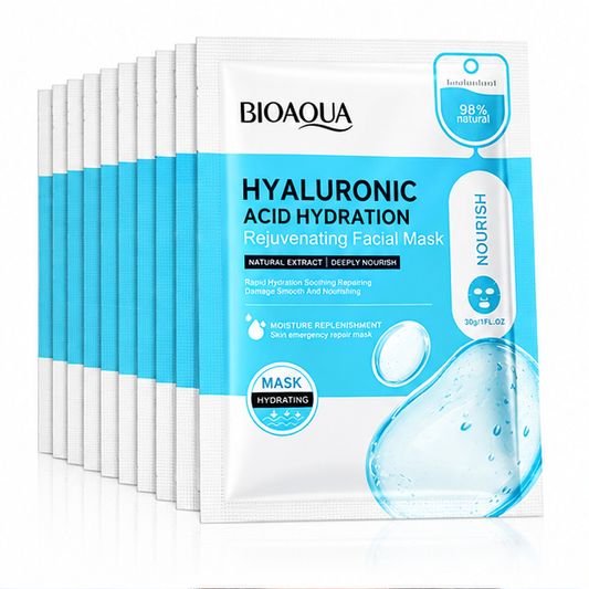 BIOAQUA Hyaluronic Acid Hydration Facial Mask — 10 Pieces — gallery view 1
