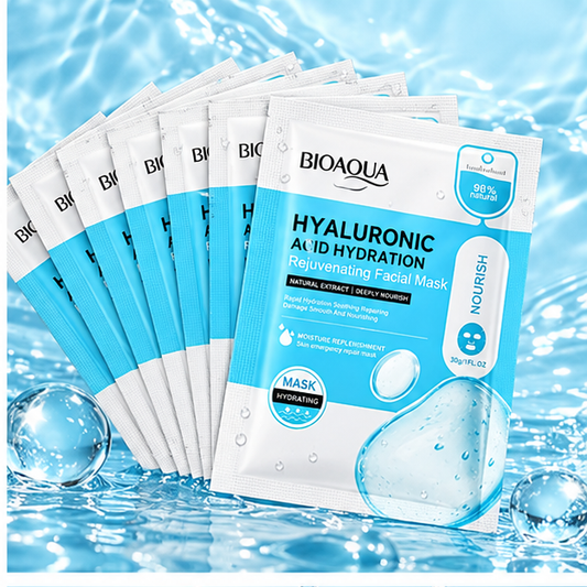 BIOAQUA Hyaluronic Acid Hydration Facial Mask — 10 Pieces — gallery view 2
