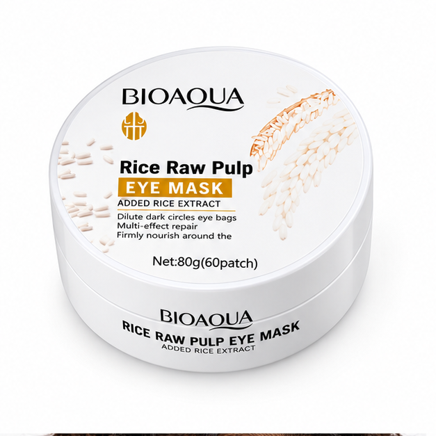 BIOAQUA Rice Raw Pulp Eye Mask — 60 Patches — gallery view 1