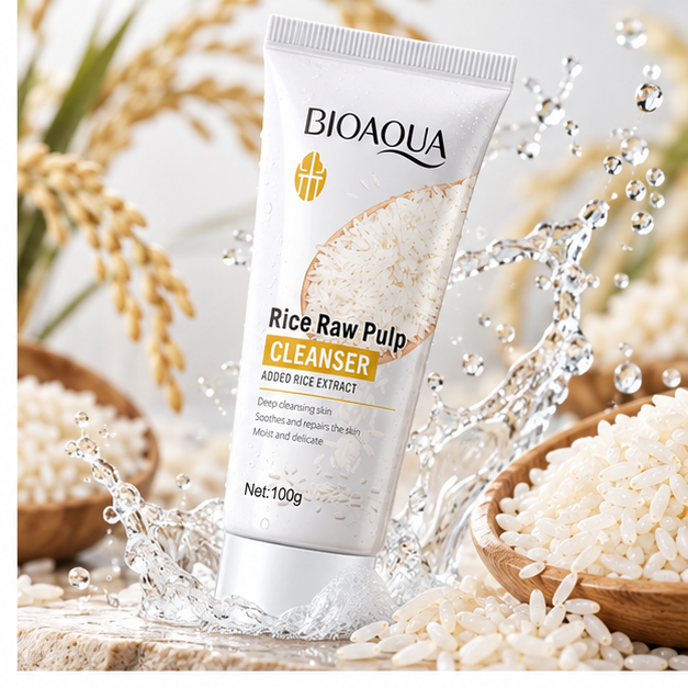 BIOAQUA Rice Raw Pulp Cleanser — 100 g — gallery view 2