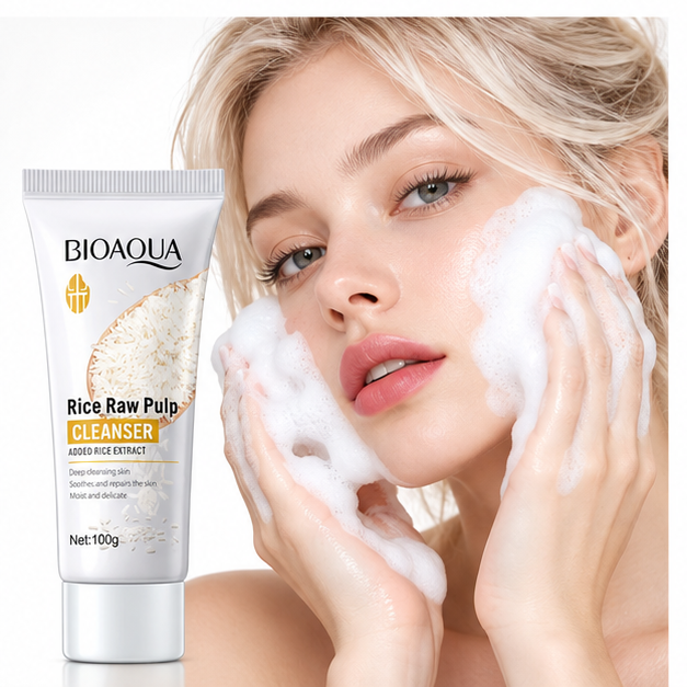 BIOAQUA Rice Raw Pulp Cleanser — 100 g — gallery view 3