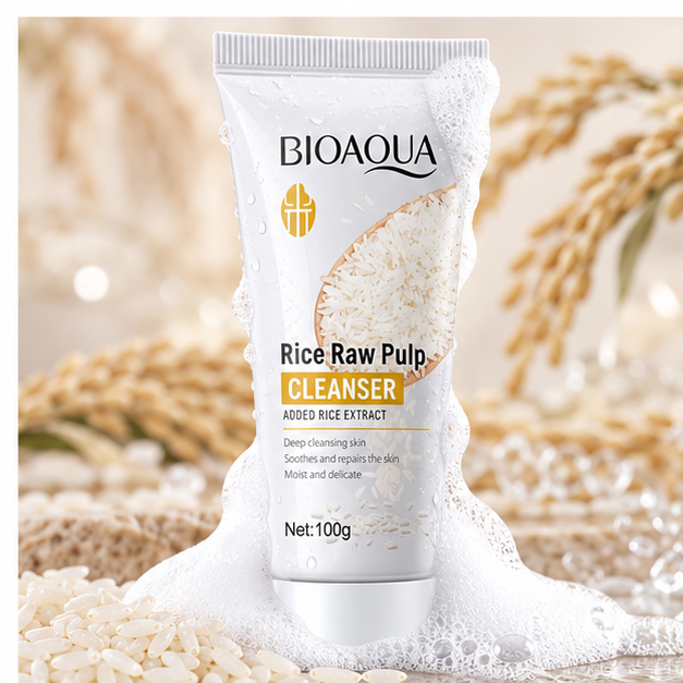 BIOAQUA Rice Raw Pulp Cleanser — 100 g — gallery view 4