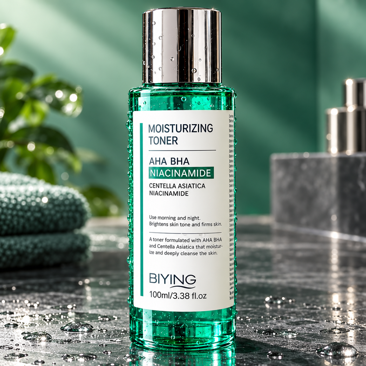 BIYING moisturizing toner100ml on emerald marble