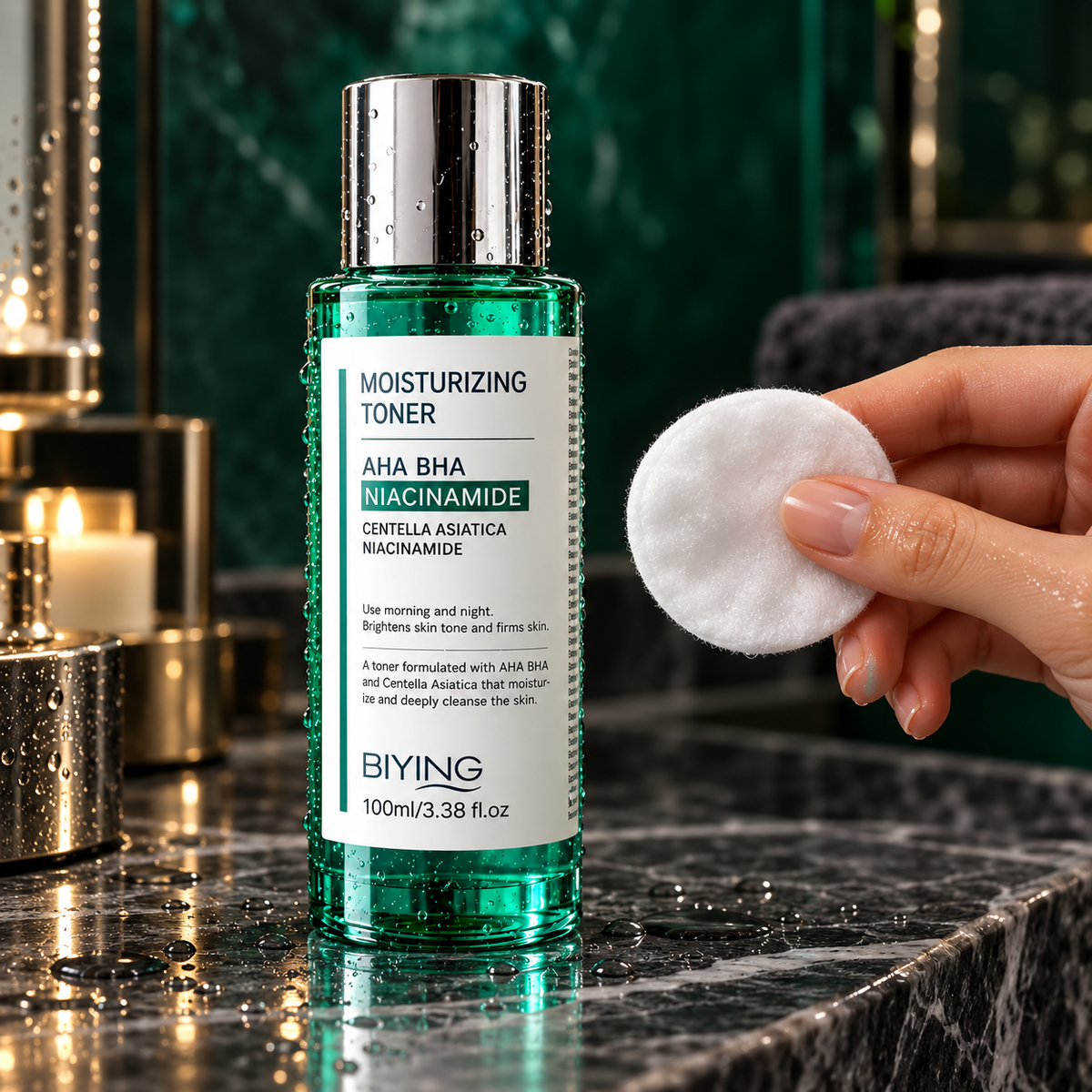 BIYING toner and cotton pad