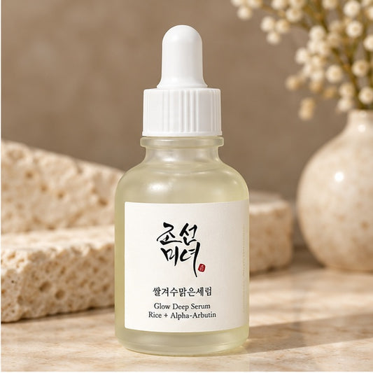 Beauty of Joseon Glow Deep Serum: Rice + Alpha-Arbutin, 30 ml — vanity setting