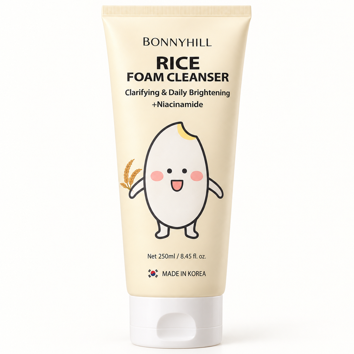 BONNYHILL Rice Foam Cleanser 250 ml front label detail