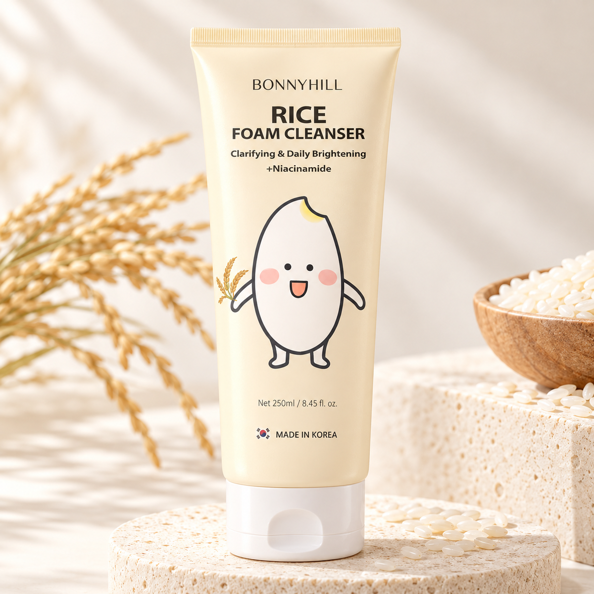 BONNYHILL Rice Foam Cleanser 250 ml product hero