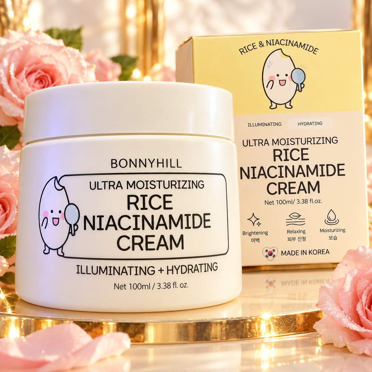 BONNYHILL Rice Niacinamide Cream 100 ml close-up