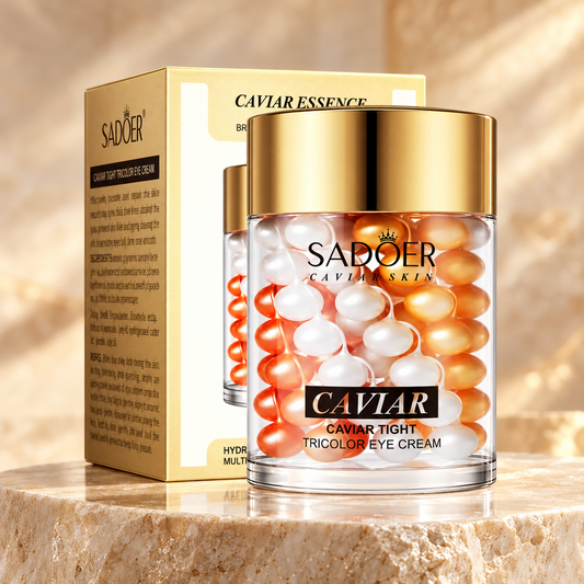 SADOER Caviar Tight Tricolor Eye Cream jar and box