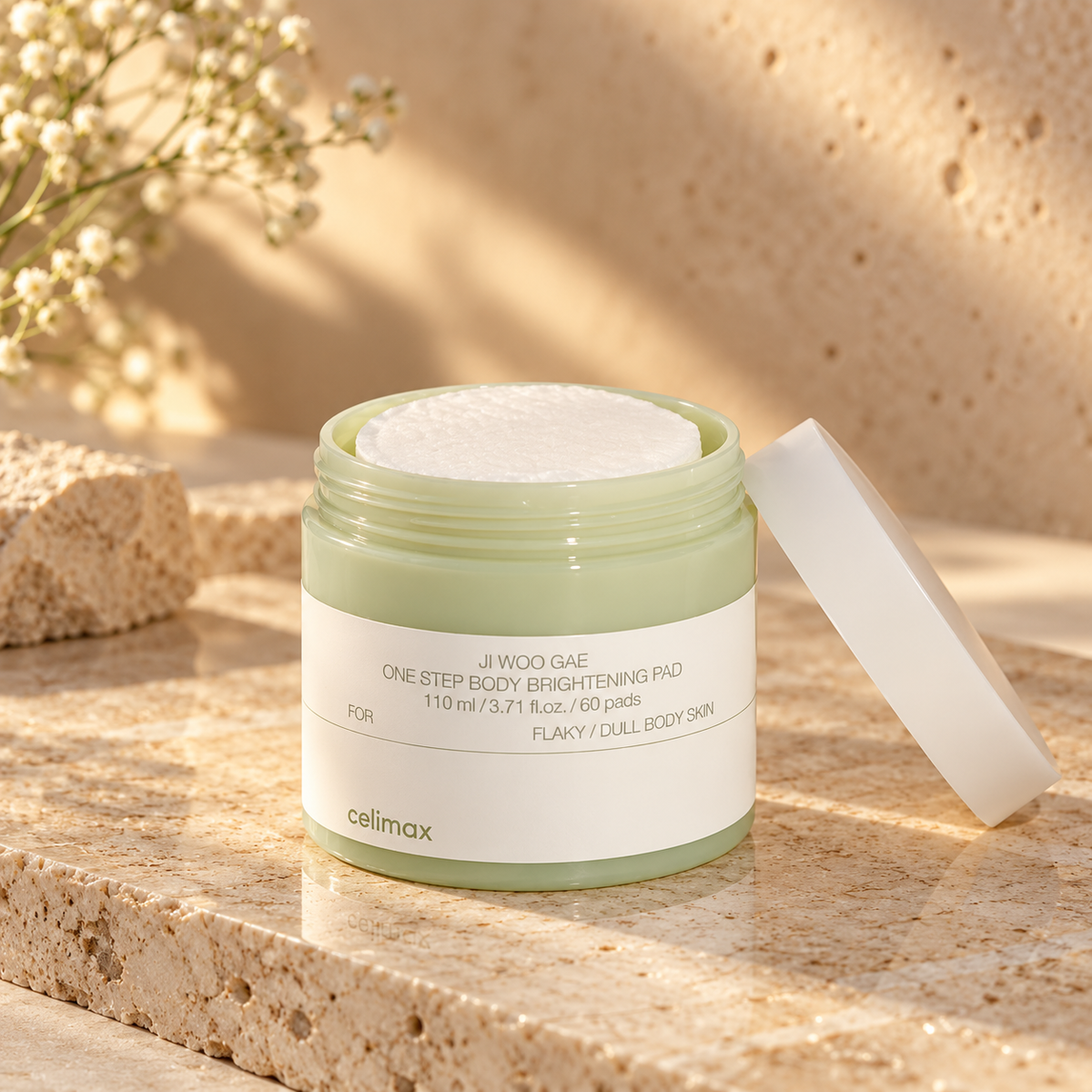 Celimax Ji Woo Gae One Step Body Brightening Pad — 60 pads / 110 ml — product detail