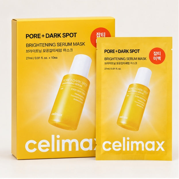 Celimax Pore + Dark Spot Brightening Serum Masks, 10 × 27 ml — product photo 1
