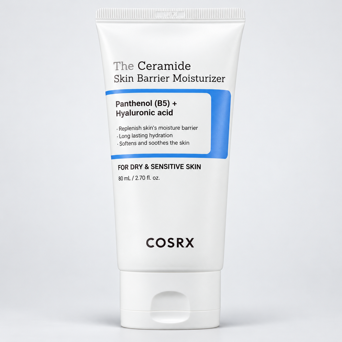 COSRX The Ceramide Skin Barrier Moisturizer with Panthenol & Hyaluronic Acid, 80 ml — readable product hero