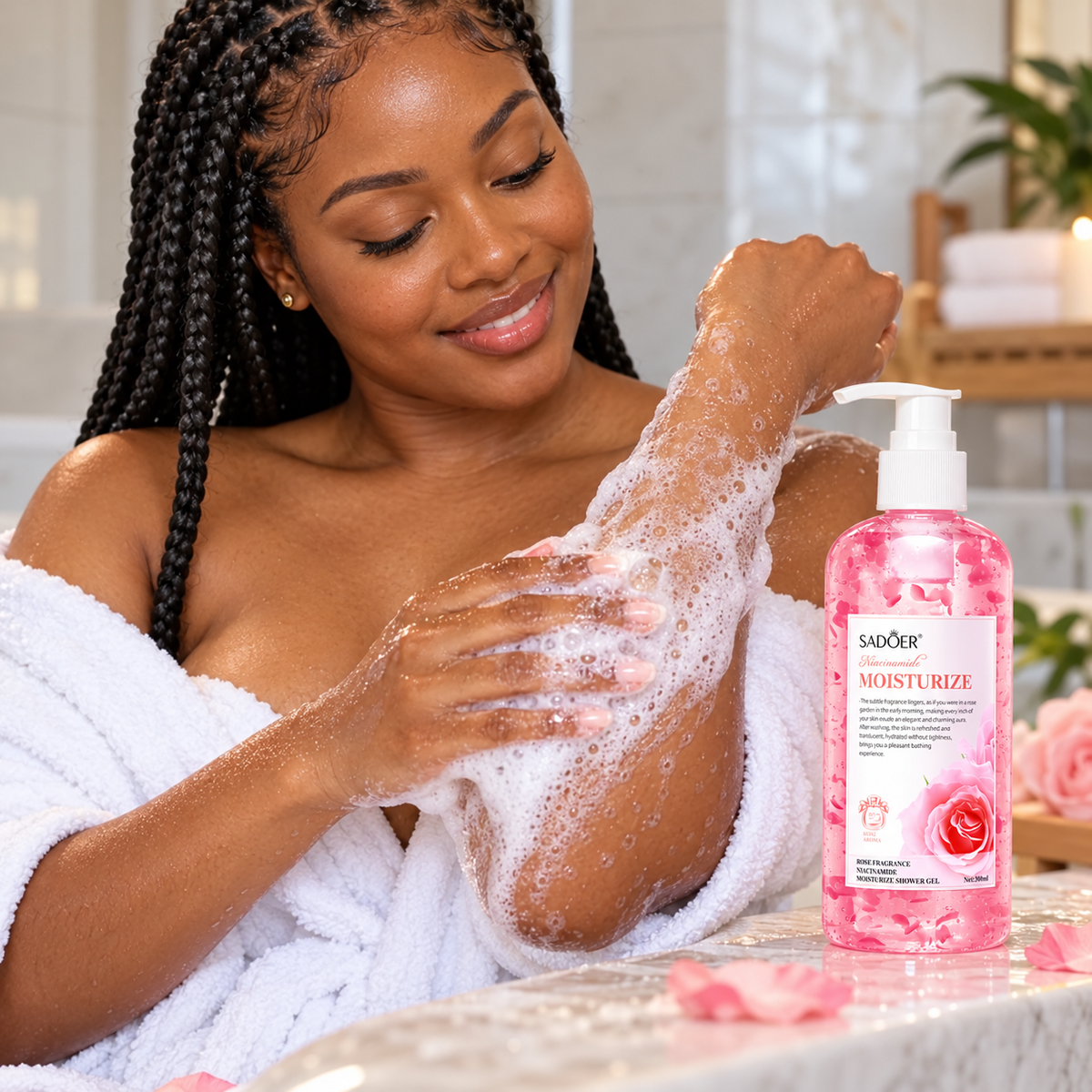 SADOER Niacinamide Fragrance Shower Gel — 300 ml
