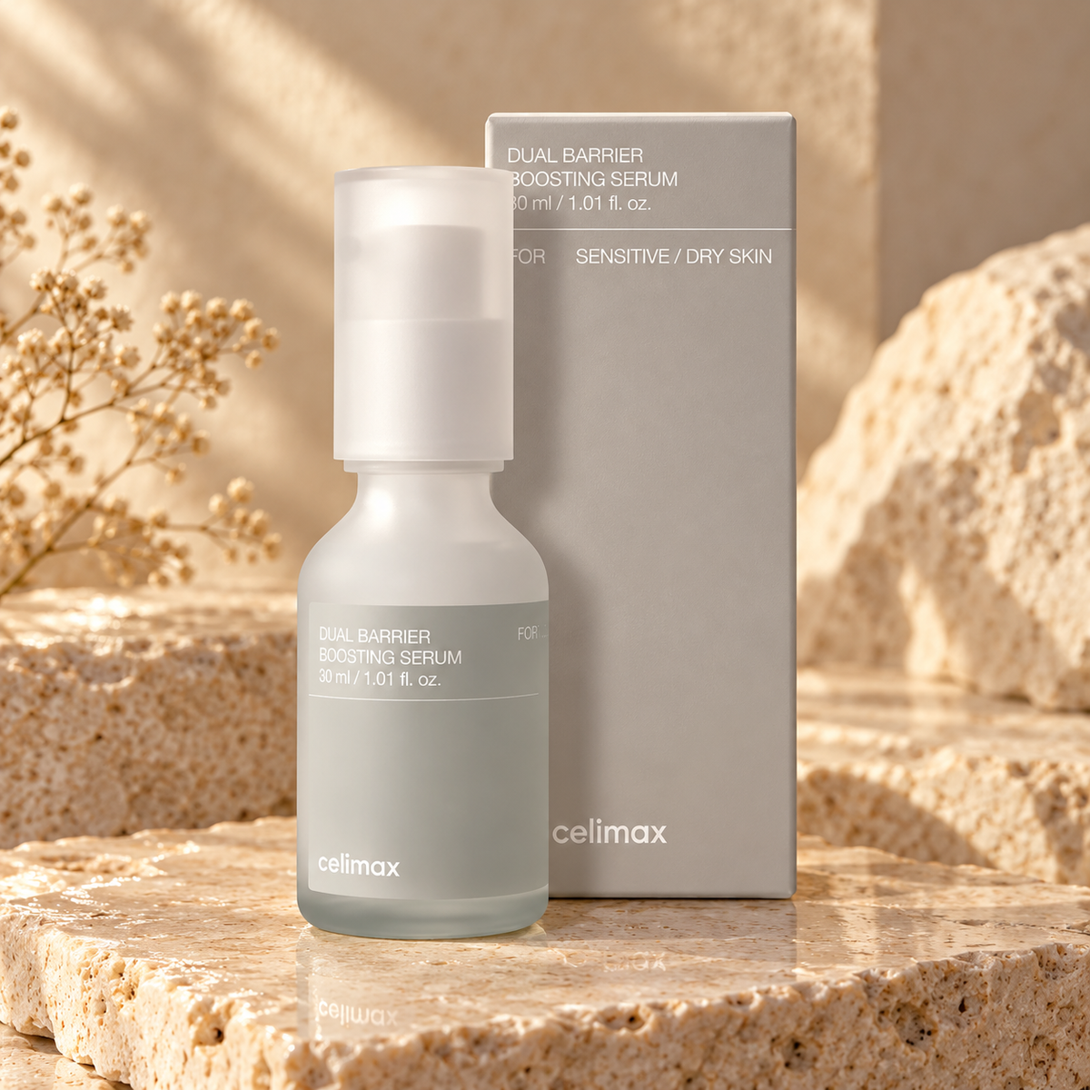 Celimax Dual Barrier Boosting Serum — 30 ml — product still life