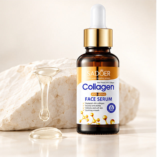 SADOER Collagen Firming Face Serum with a clear serum drop