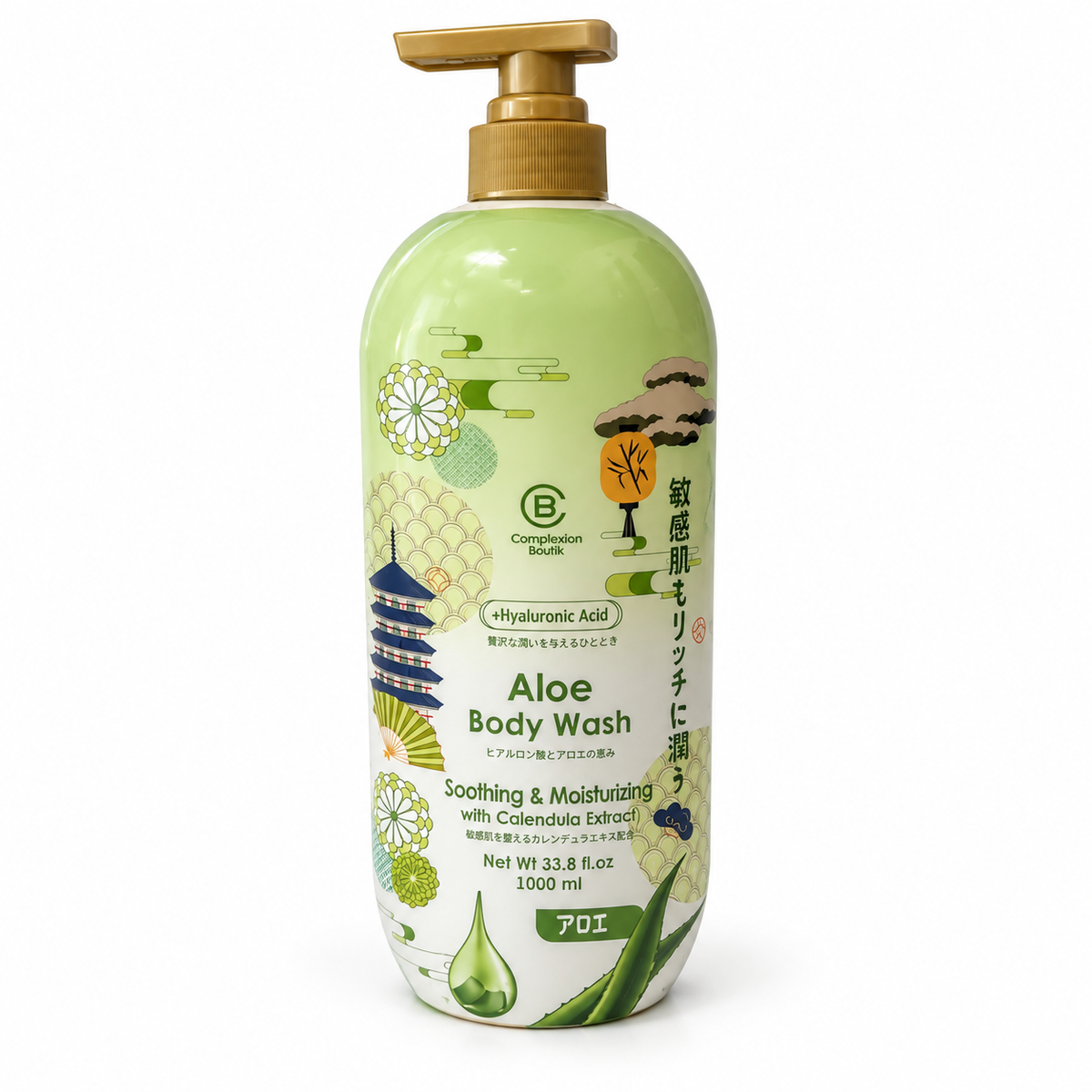 Complexion Boutik Aloe Body Wash 1000 mL pump bottle