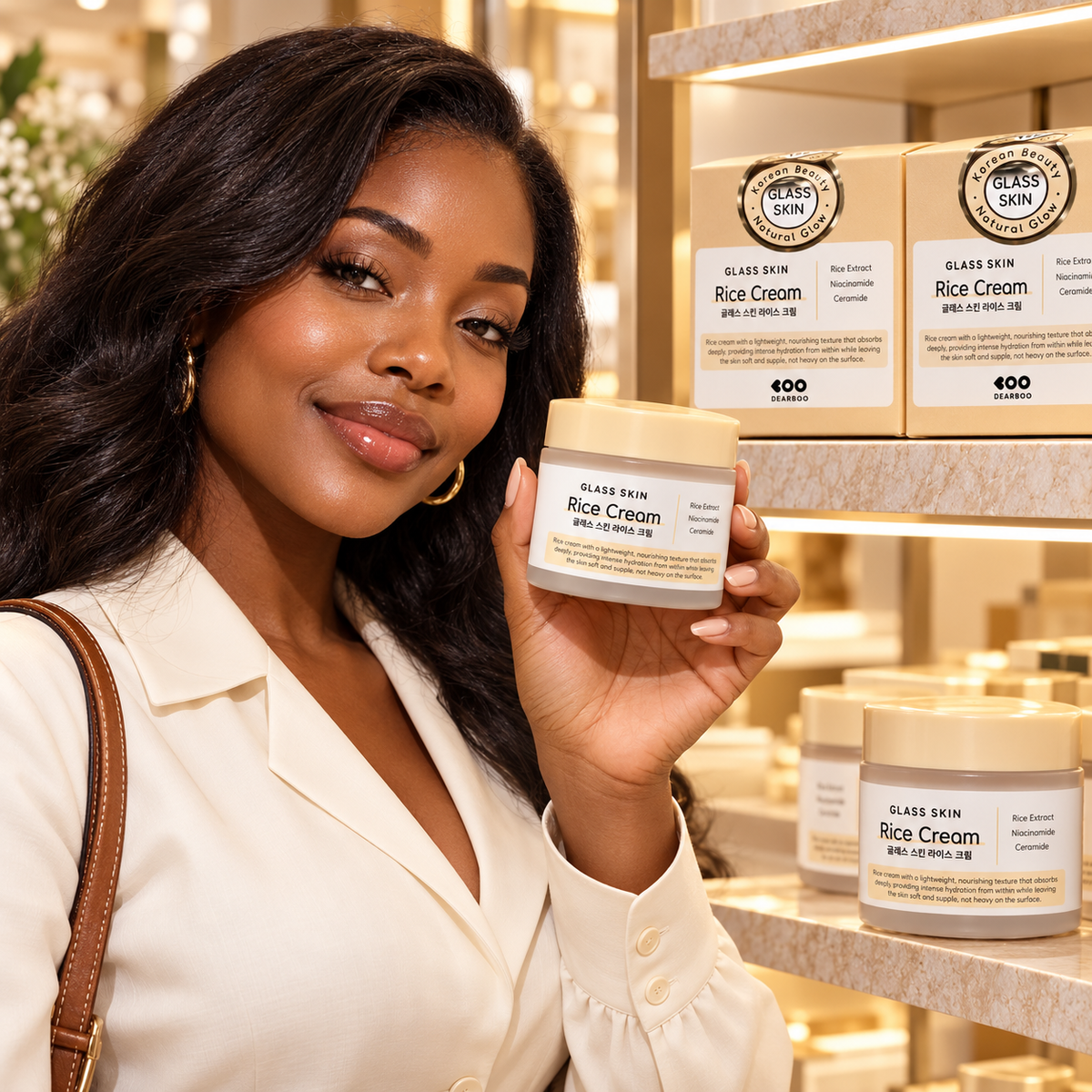 DEARBOO Rice Cream 80g selected from beauty shelf