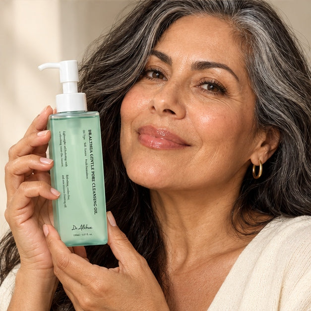 Dr. Althea Gentle Pore Cleansing Oil — 150 ml — editorial portrait