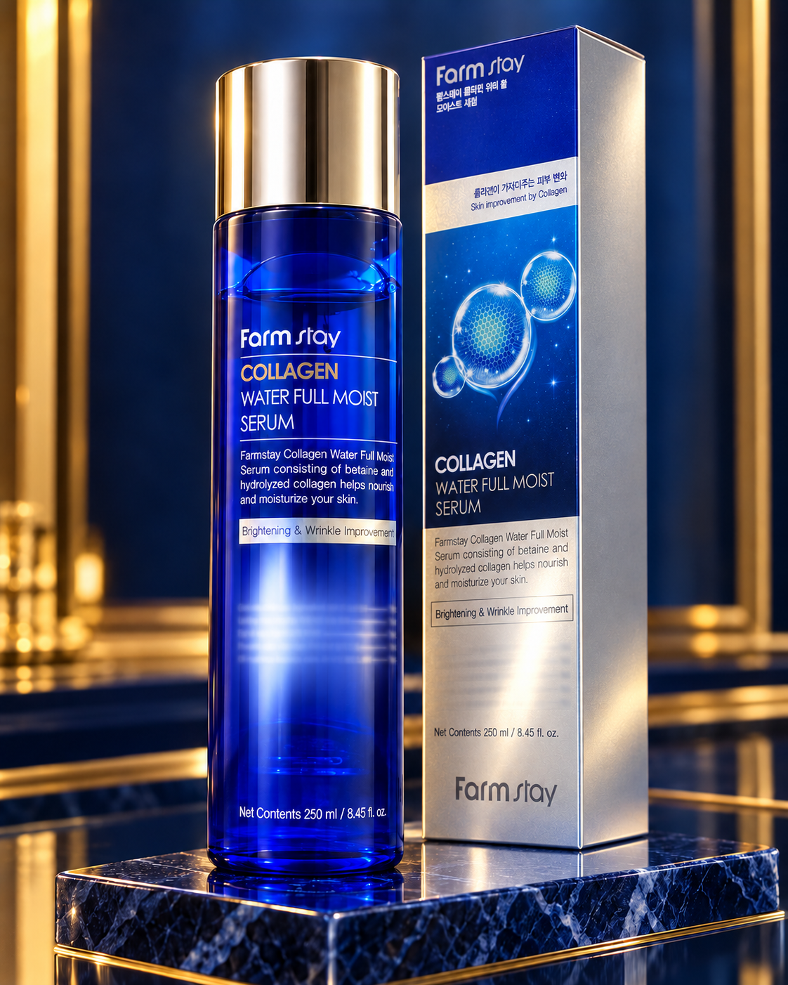 Farmstay Collagen Water Full Moist Serum 250 ml 01-hero
