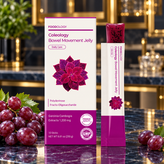 FOODOLOGY Coleology Bowel Movement Jelly — 10 Sticks, 250 g — product presentation