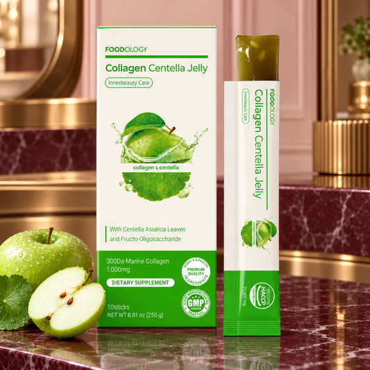 FOODOLOGY Collagen Centella Jelly — 10 Sticks, 250 g — product presentation