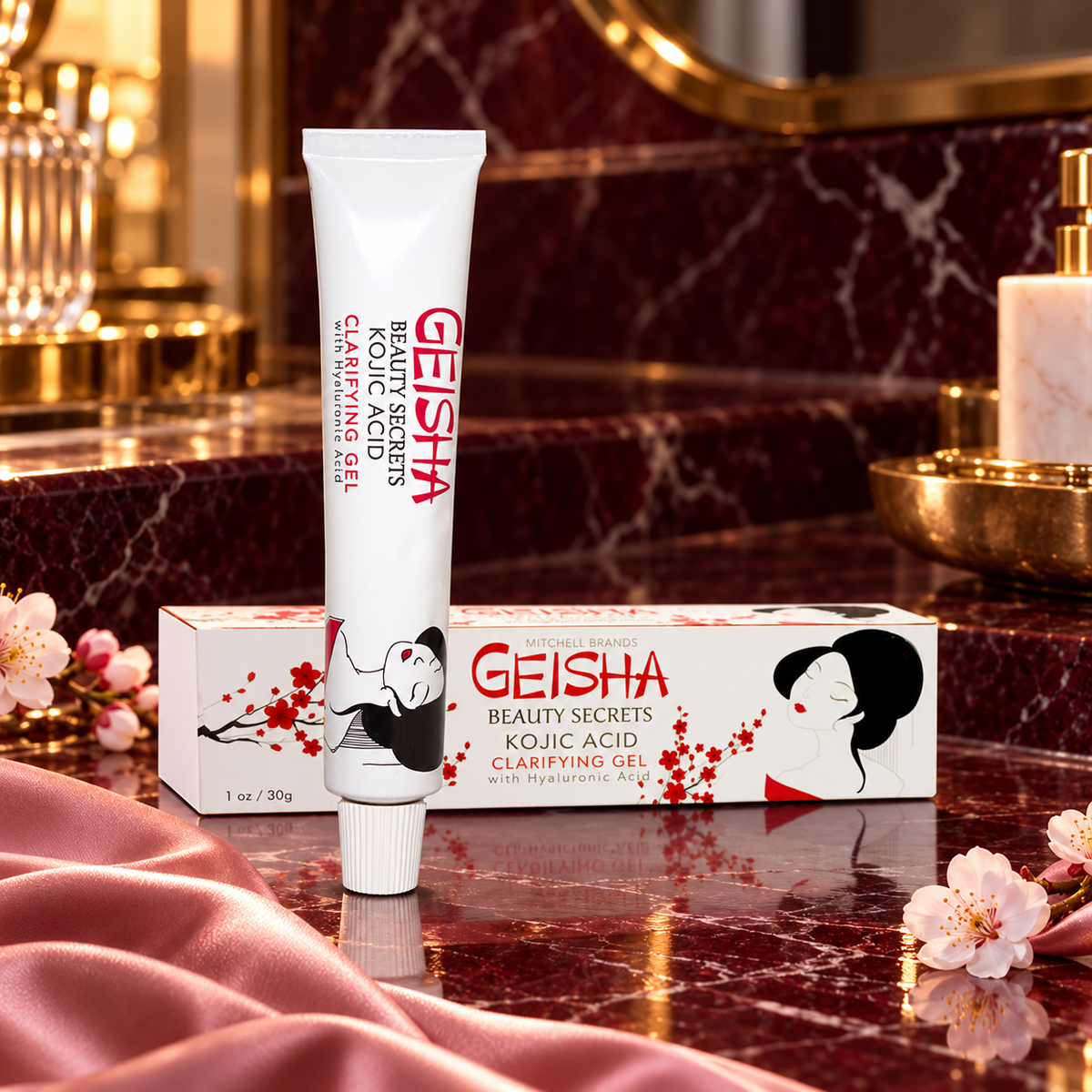 Geisha Beauty Secrets Clarifying Gel 30g tube and carton