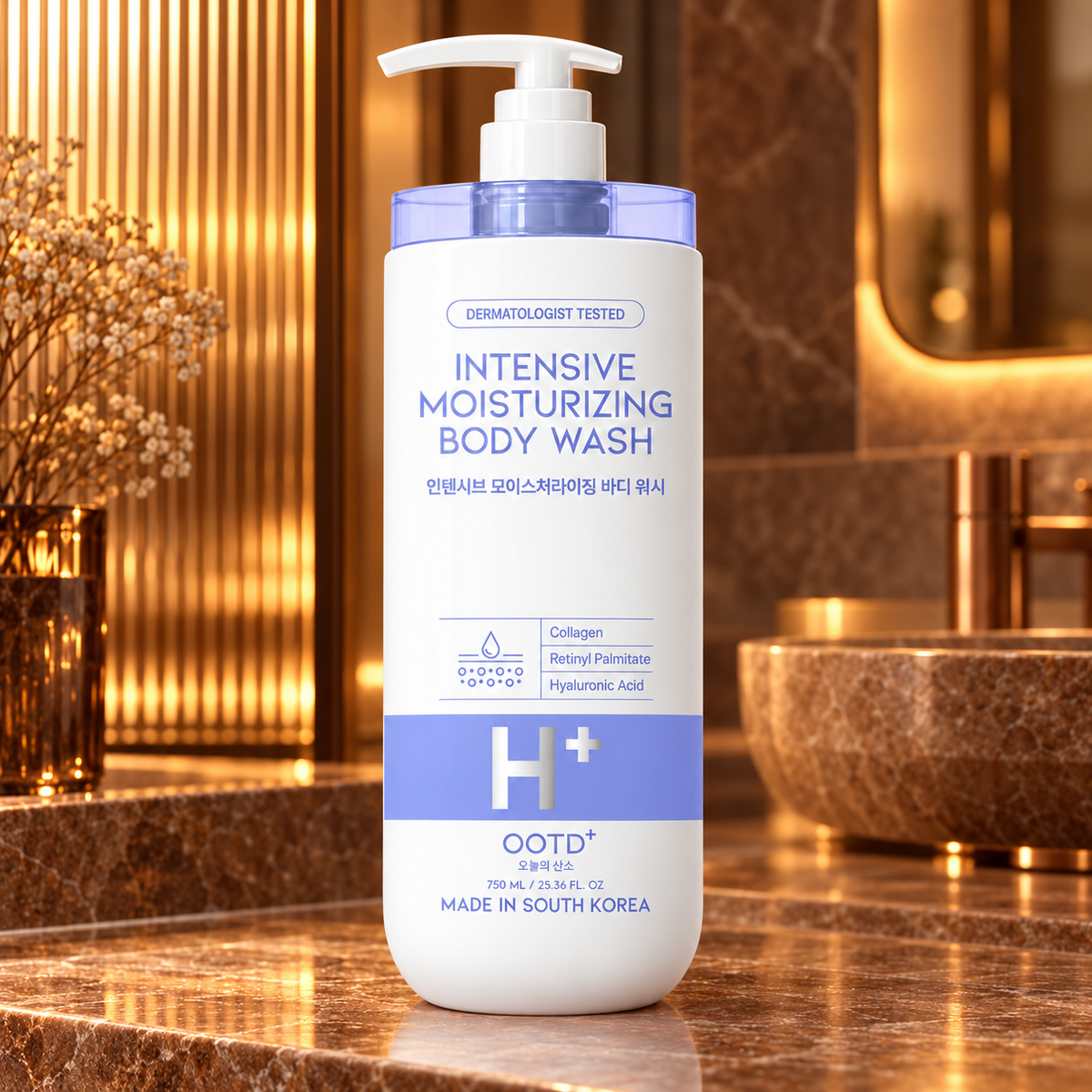 OOTD+ Intensive Moisturizing Body Wash – 750 ml — product-only luxury interior