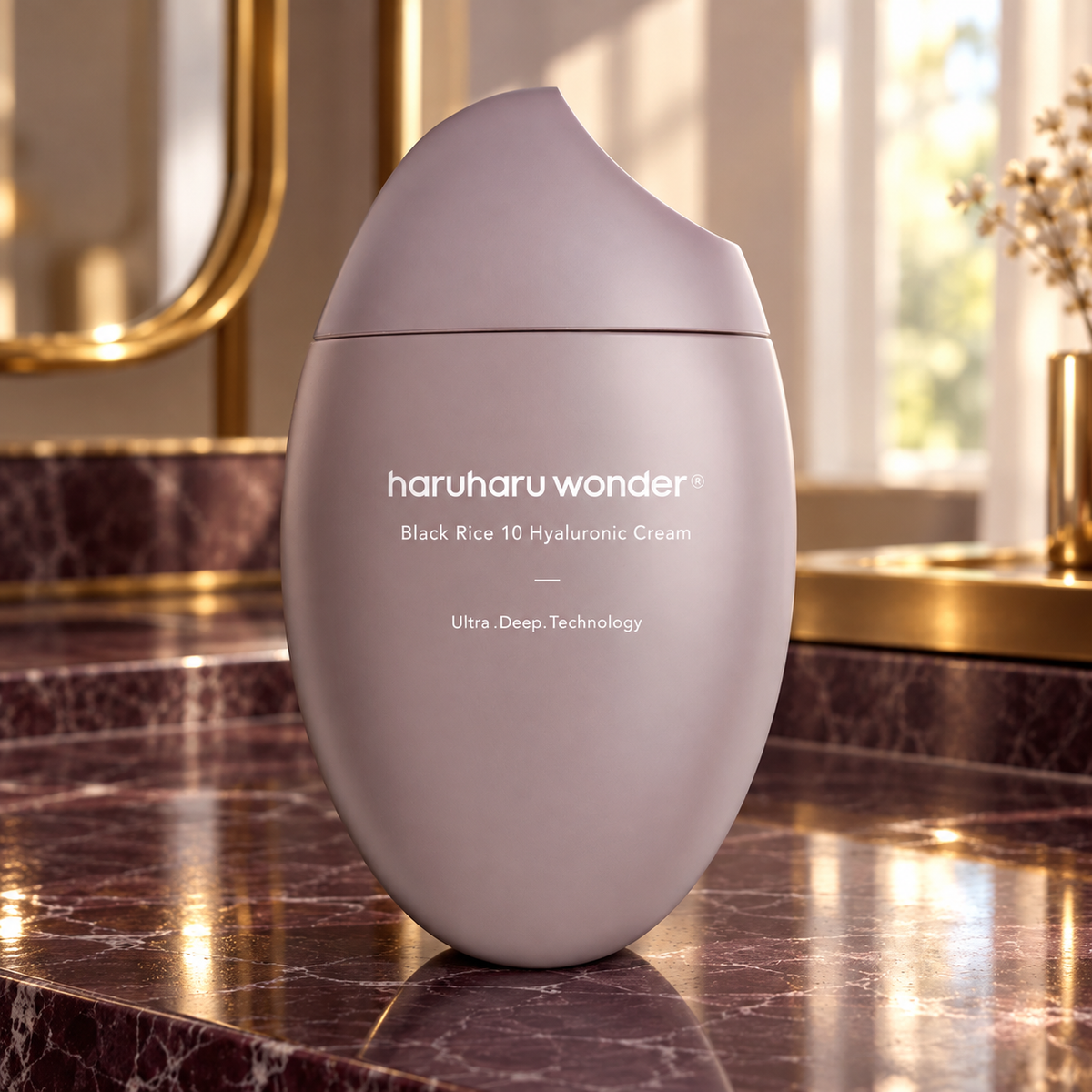 HARUHARU Black Rice Hyaluronic Cream 50ml bottle.