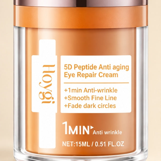 HOYGI 5D Peptide Anti-Aging Eye Repair Cream 15 ml — package label detail