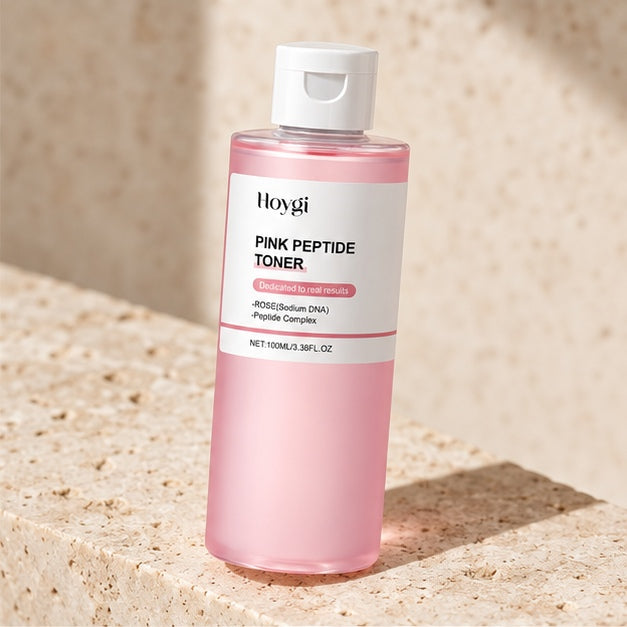 HOYGI Pink Peptide Toner 100 ml — editorial product view