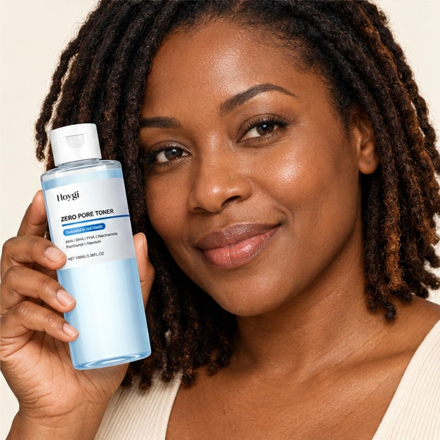 HOYGI Zero Pore Toner 100 ml — adult model product portrait