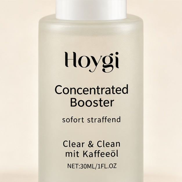 HOYGI Concentrated Booster 30 ml — package label detail