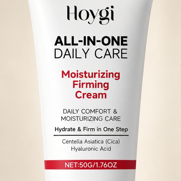 HOYGI All-in-One Daily Care Moisturizing Firming Cream 50 g — package label detail