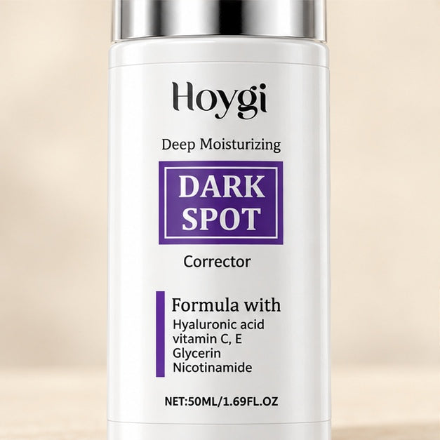 HOYGI Dark Spot Corrector package label showing NET 50 ML