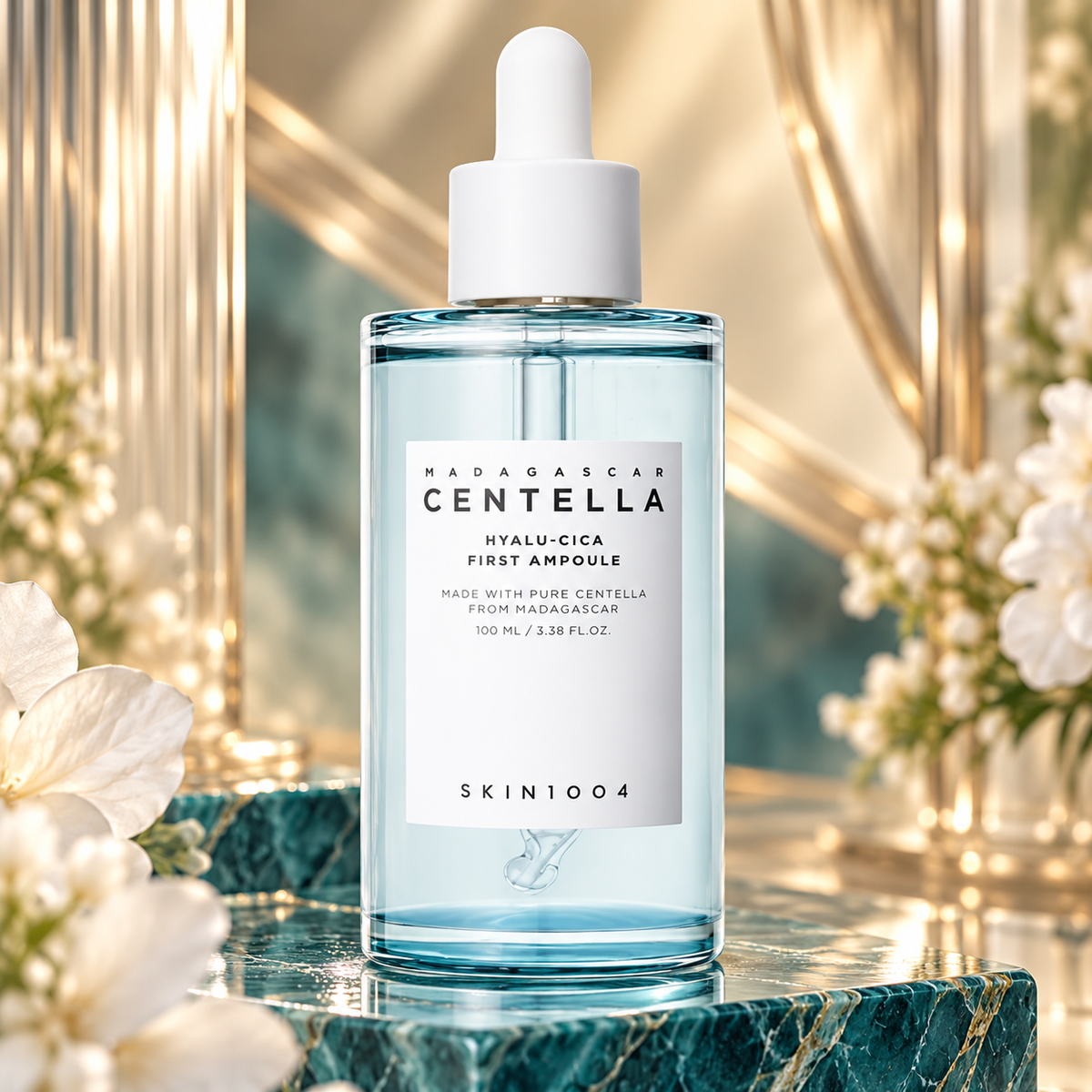 SKIN1004 Madagascar Centella Hyalu-Cica First Ampoule — Hydration, 100 ml — close-up hero