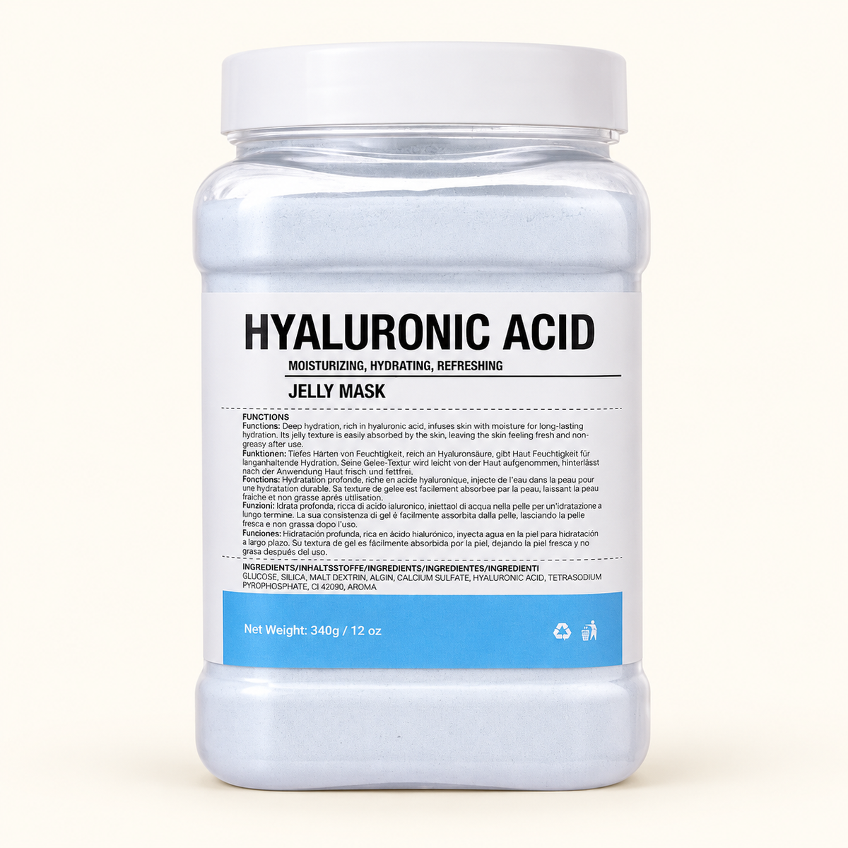 Hyaluronic Acid Jelly Mask — 340 g, blue-label jar