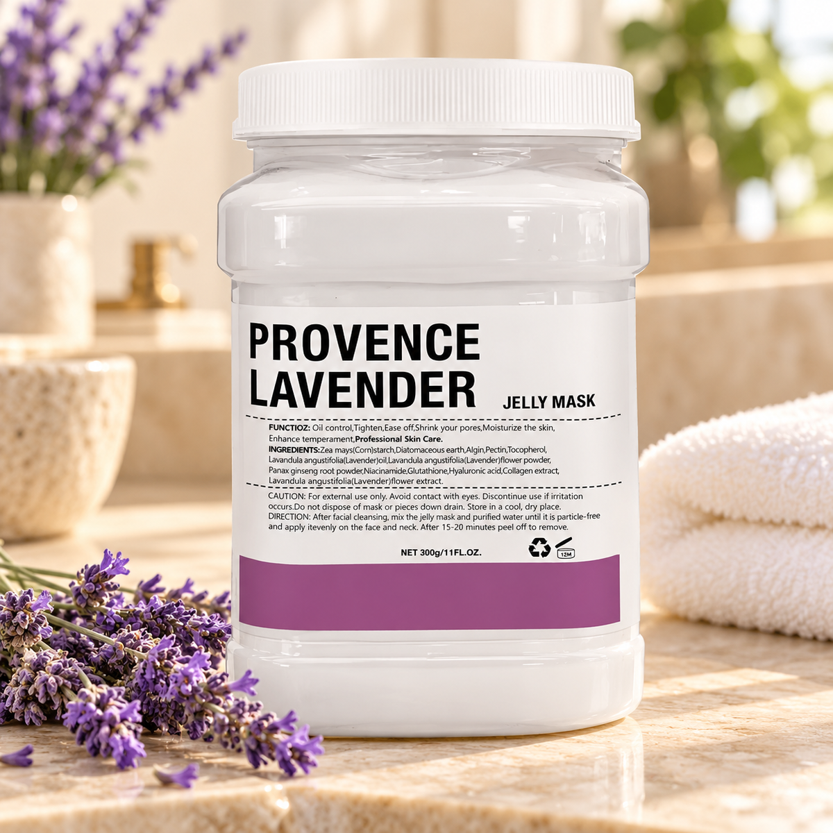 Provence Lavender Jelly Facial Mask — Spa Hydration, 300 g — spa product photograph