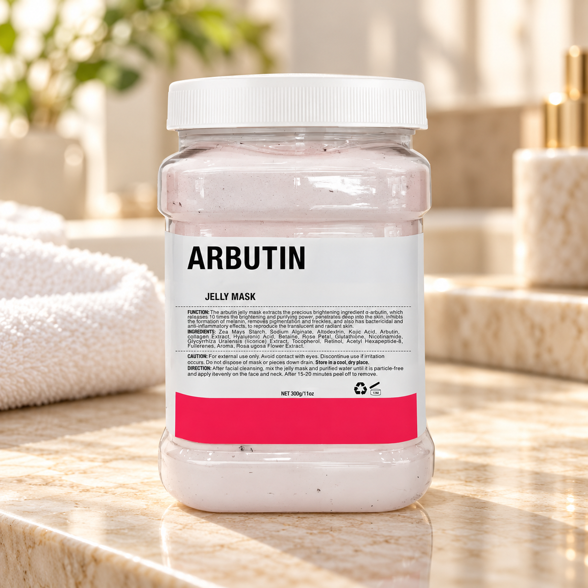 Arbutin Jelly Facial Mask — Radiant-Looking Skin, 300 g — spa product photograph