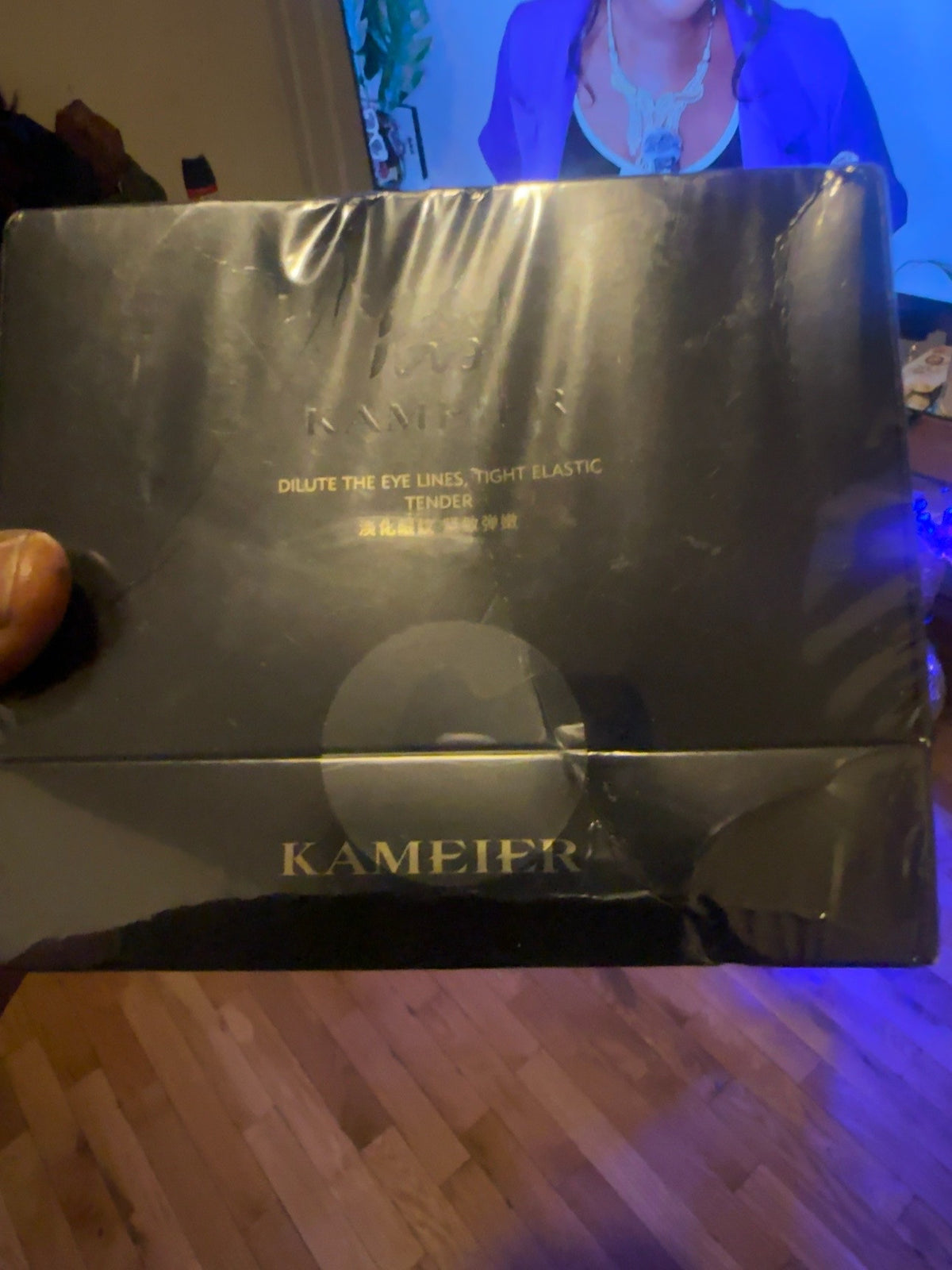 KAMEIER Black Gold Caviar Eye Cream 30 g — original owner photograph of back and lid