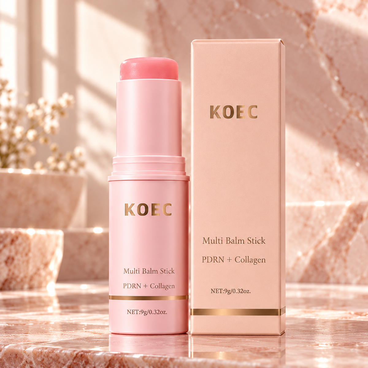 KOEC PDRN + Collagen Multi Balm Stick — 9 g — product and original packaging