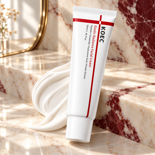 KOEC Elastic Radiance Facial Cream — 50 ml — product and original packaging