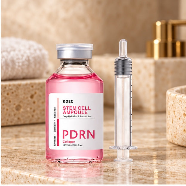 KOEC Stem Cell PDRN Collagen Ampoule — 30 ml — editorial product photo