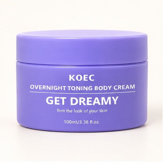 KOEC Get Dreamy Overnight Toning Body Cream — 100 ml — front packaging
