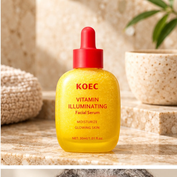 KOEC Vitamin Illuminating Facial Serum — 30 ml — editorial product photo