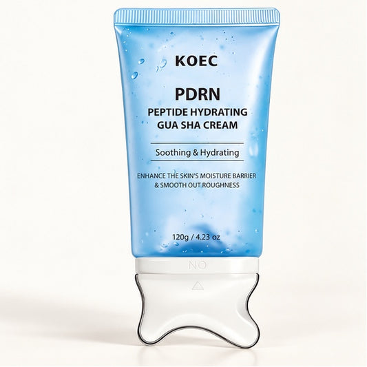 KOEC PDRN Peptide Hydrating Gua Sha Cream — 120 g — front packaging